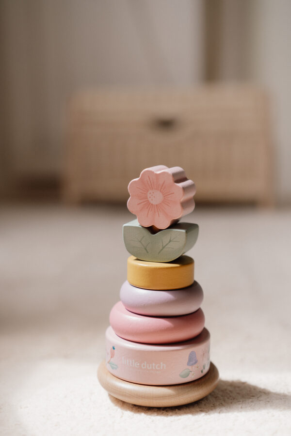 Rocking ring stacker wood - Fairy Garden FSC